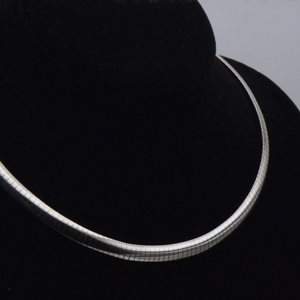 Milor - Vintage Italian Omega Link Chain Necklace - 16"